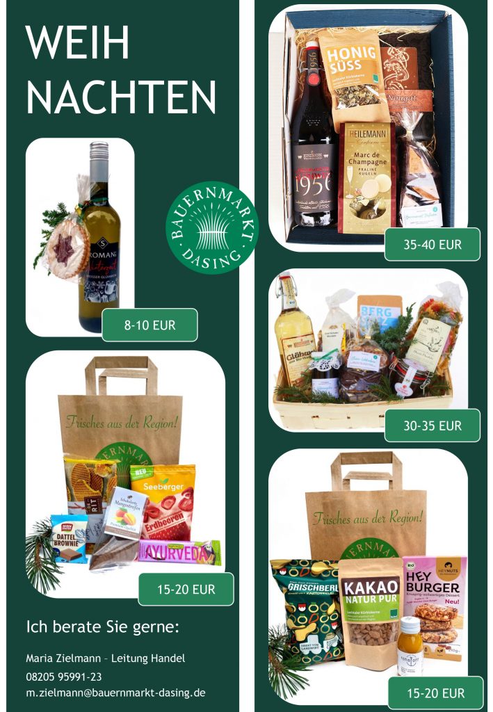 Verschiedene Geschenkoptionen zu Weihnachten