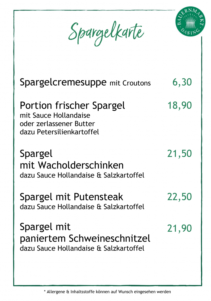 Spargelkarte