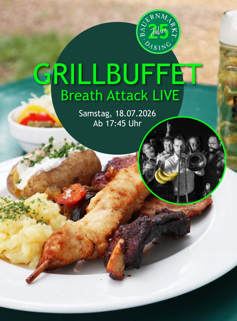 Grillteller und Band